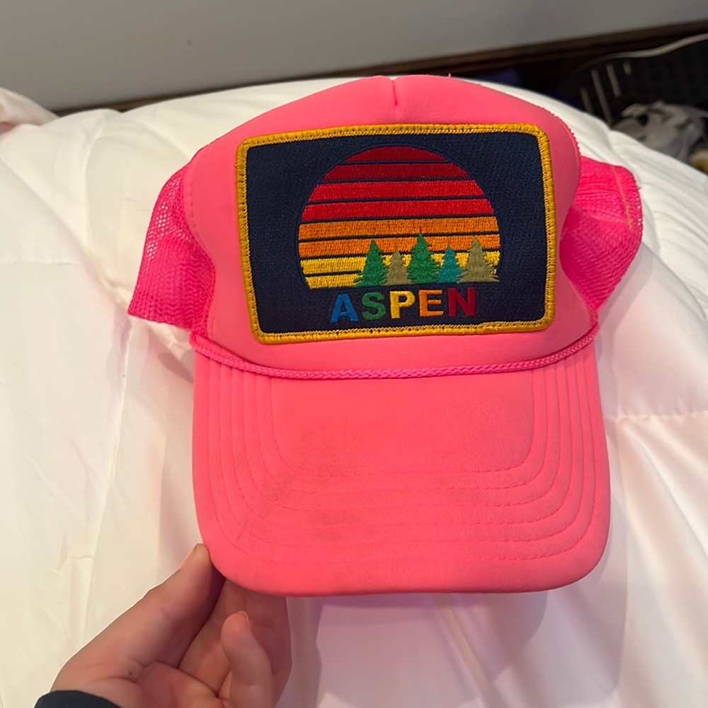 PINK AV trucker hat
